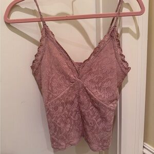 Lace Camisole Top in tan